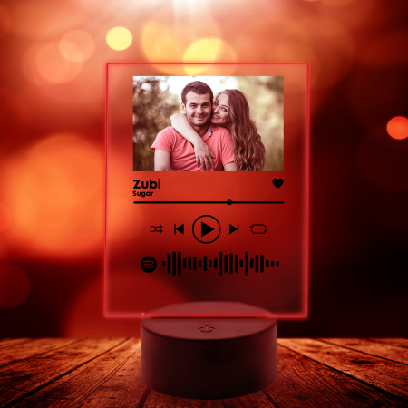 Lampa 3D luminoasa personalizata Spotify cu poza [3]