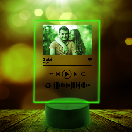 Lampa 3D luminoasa personalizata Spotify cu poza [6]