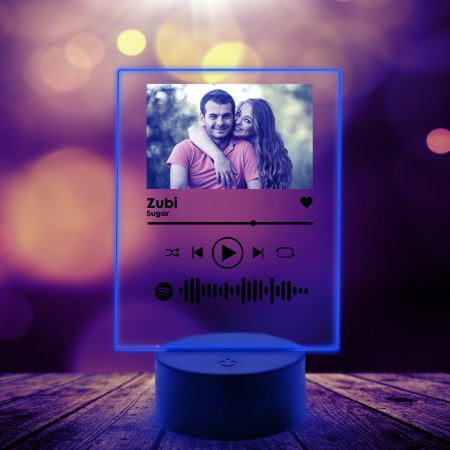 Lampa 3D luminoasa personalizata Spotify cu poza [2]