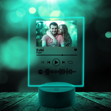 Lampa 3D luminoasa personalizata Spotify cu poza [5]