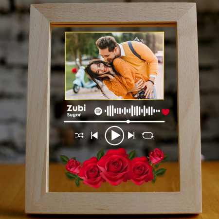 Rama 3D luminoasa personalizata Spotify cu poza [6]