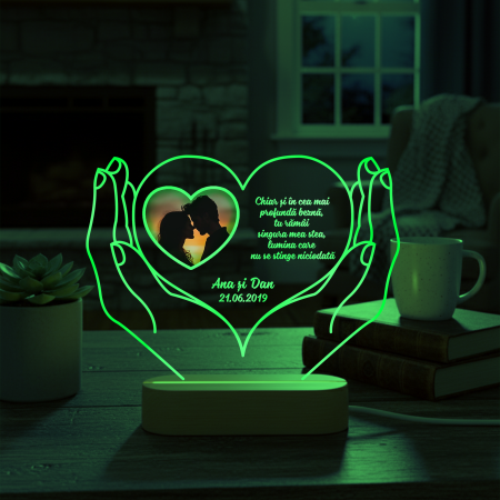 Lampa 3D LED personalizata pentru cupluri [1]