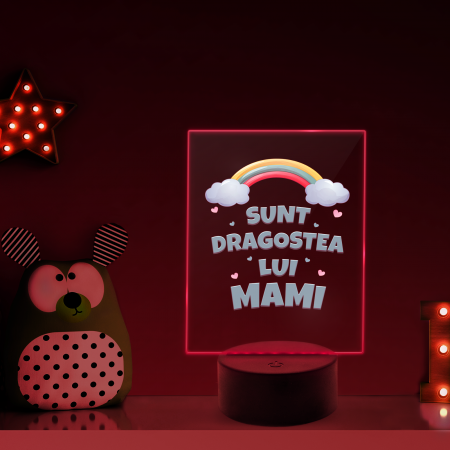 Lampa personalizata 3D Curcubeu [1]