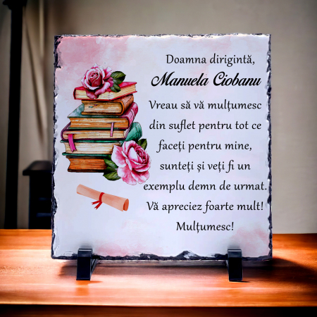 Plăci de ardezie personalizate - Placa de ardezie personalizata Pentru Doamna Diriginta