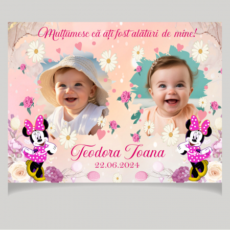 Magneti personalizati - Placa de ardezie personalizata cu poza si text La multi ani nume