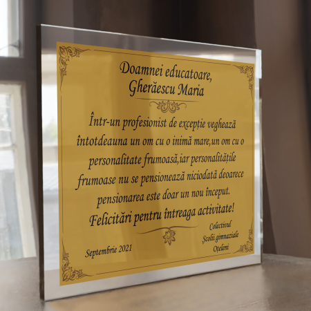 Placheta personalizata profesor/profesoara,educatoare [1]