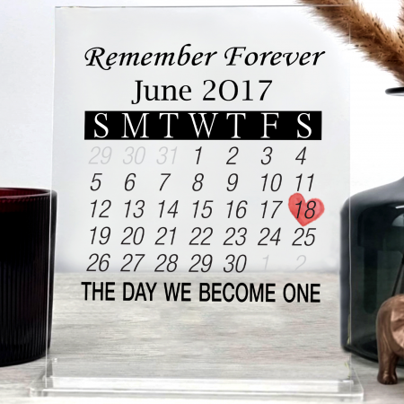 Plachete de sticla acrilica personalizata - Placheta personalizata Remember forever