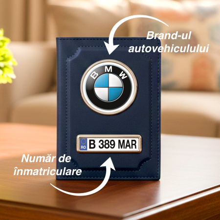 Portofel personalizat din piele pentru acte auto [1]