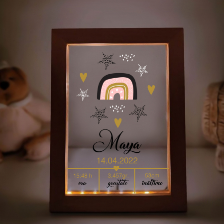 Rama  iluminata personalizata model Curcubeu [2]