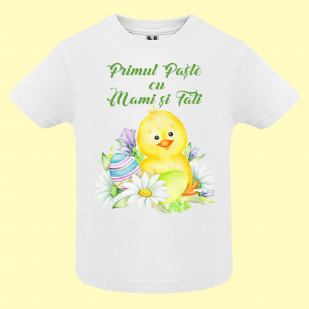 Set 3 tricouri personalizate primul Paste cu mami si tati [2]