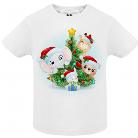 Set 3 tricouri personalizate Craciun animals [2]