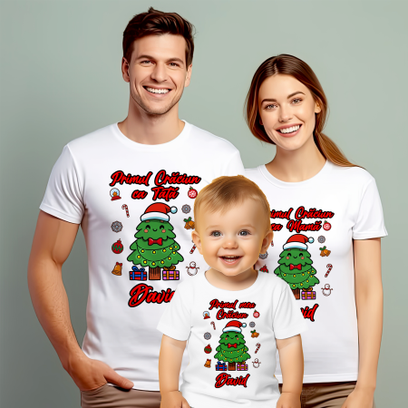 CRACIUN - Set 3 tricouri Primul meu Craciun cu Bradut