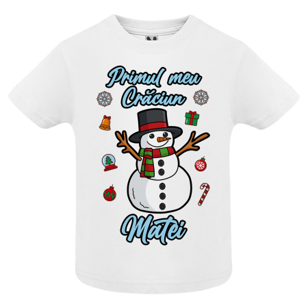 Set 3 tricouri Primul meu Craciun cu Om de Zapada [2]