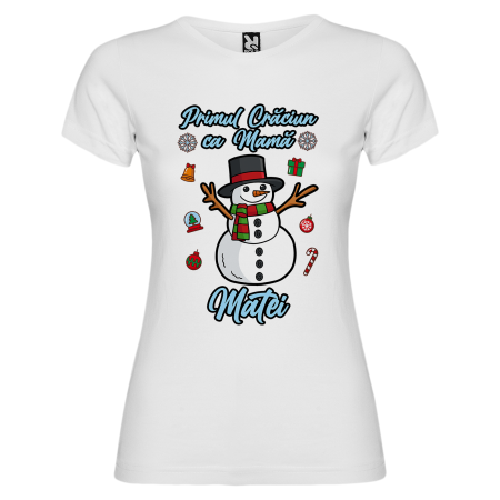 Set 3 tricouri Primul meu Craciun cu Om de Zapada [3]