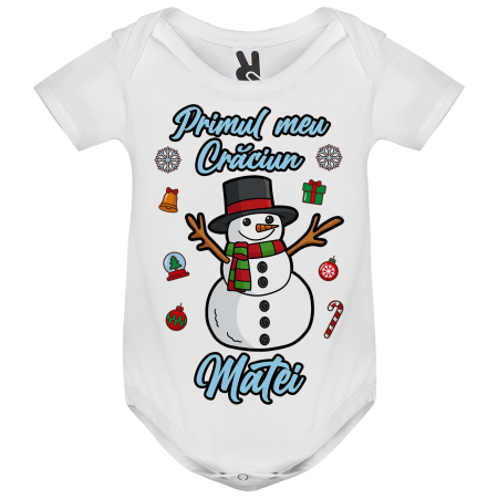 Set 3 tricouri Primul meu Craciun cu Om de Zapada [1]