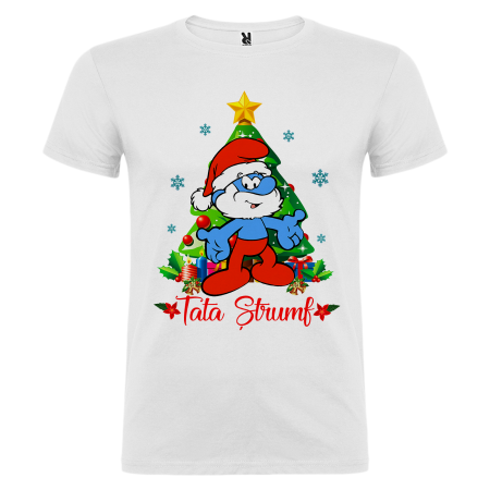 Set 5 tricouri personalizate de Craciun cu Strumfi [5]