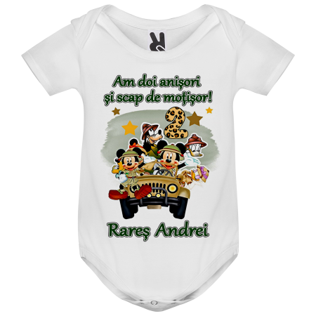Set de 5 tricouri personalizate pentru nasi, parinti si copil Mickey Safari [2]