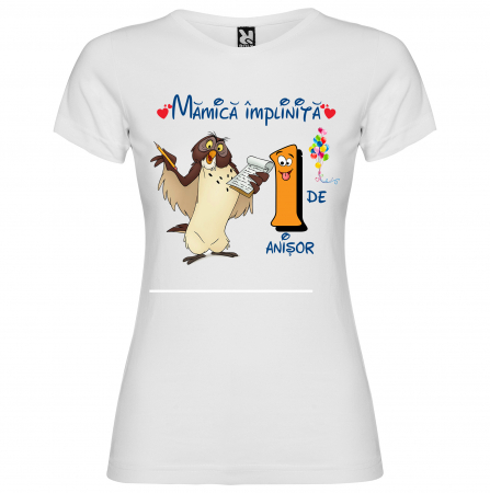 Set de 5 tricouri aniversare pentru nasi,parinti si copil, personalizate cu nume,varsta si mesaj"Bestiuta" [4]
