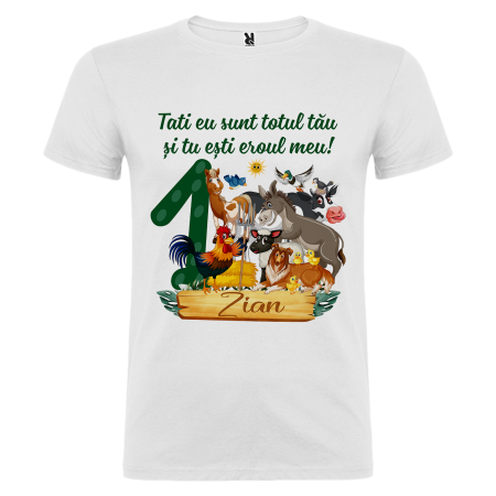 Set de 5 tricouri personalizate pentru nasi, parinti si copil Animalute Domestice [5]