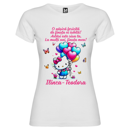 Set de 5 tricouri personalizate pentru nasi, parinti si copil Hello Kitty [6]