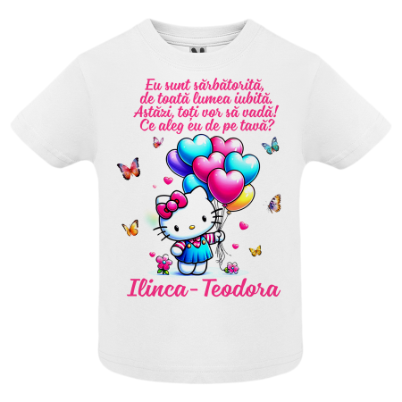 Set de 5 tricouri personalizate pentru nasi, parinti si copil Hello Kitty [3]