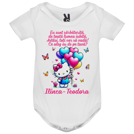 Set de 5 tricouri personalizate pentru nasi, parinti si copil Hello Kitty [2]