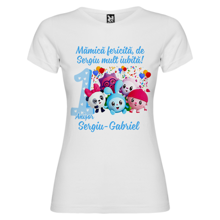 Set de 5 tricouri personalizate pentru nasi, parinti si copil  Baby Riki [4]