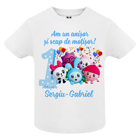Set de 5 tricouri personalizate pentru nasi, parinti si copil  Baby Riki [3]