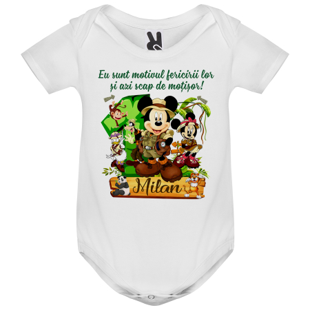 Set de 5 tricouri personalizate pentru nasi, parinti si copil Personaje Mickey jungla Safari [2]