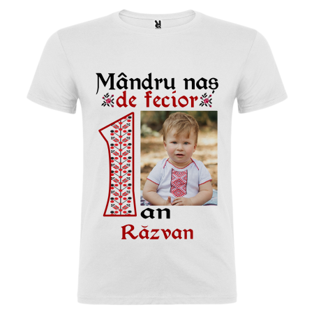 Set de 5 tricouri personalizate pentru nasi, parinti si copil Model Traditional [7]