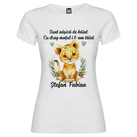 Set de 5 tricouri personalizate pentru nasi, parinti si copil Tigru [6]