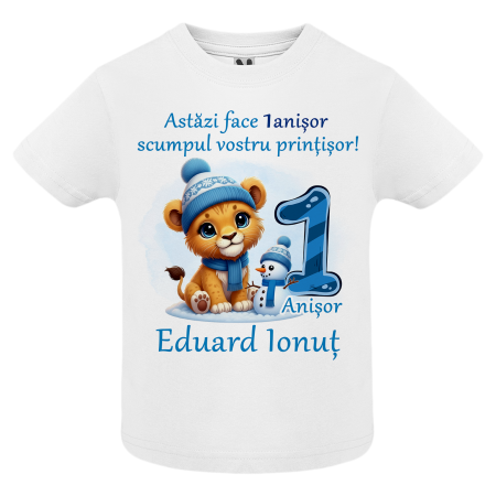 Set de 5 tricouri personalizate pentru nasi, parinti si copil cu Animalute Iarna [3]