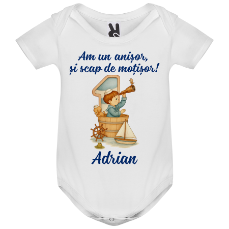 Set de 5 tricouri personalizate pentru nasi, parinti si copil cu model Micul Navigator [2]