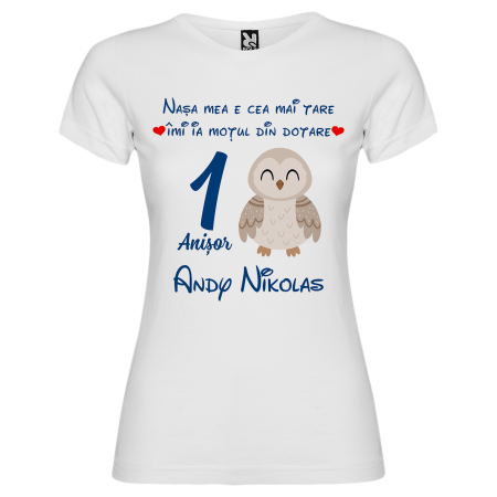 Set de 5 tricouri personalizate pentru nasi, parinti si copil cu Animalute Polare [6]