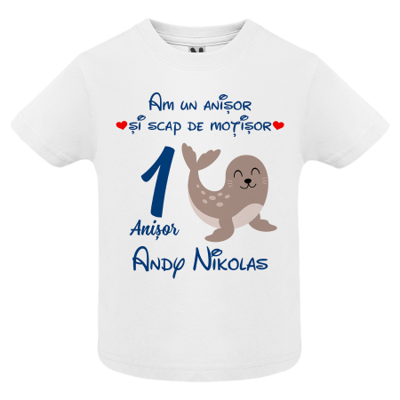 Set de 5 tricouri personalizate pentru nasi, parinti si copil cu Animalute Polare [3]