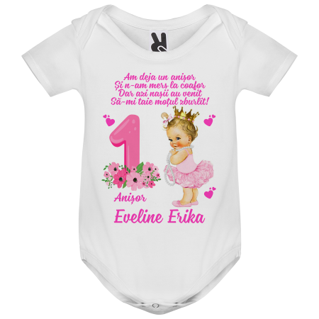 Set de 5 tricouri personalizate pentru nasi, parinti si copil cu Bebe Printesa [2]
