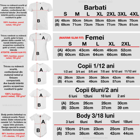 Set de 5 tricouri personalizate pentru nasi, parinti si copil Ursulet Balon [8]