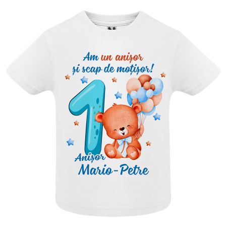 Set de 5 tricouri personalizate pentru nasi, parinti si copil Ursulet [3]