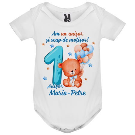 Set de 5 tricouri personalizate pentru nasi, parinti si copil Ursulet [2]