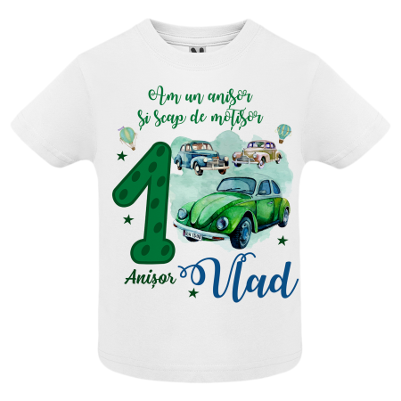 Set de 5 tricouri personalizate pentru nasi, parinti si copil Masinuta Beetle [3]