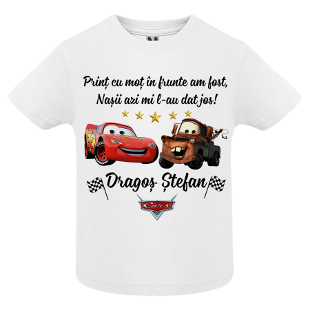 Set de 5 tricouri personalizate pentru nasi, parinti si copil Cars [3]