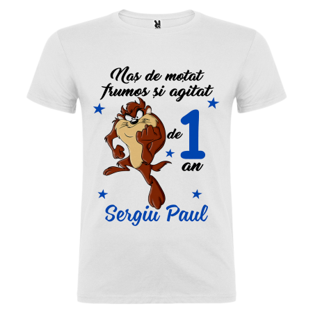 Set de 5 tricouri personalizate pentru nasi, parinti si copil Taz [7]