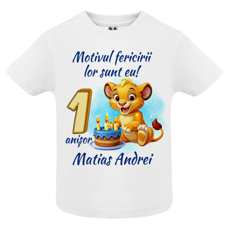 Set de 5 tricouri personalizate pentru nasi, parinti si copil Lion [3]