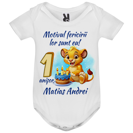 Set de 5 tricouri personalizate pentru nasi, parinti si copil Lion [2]