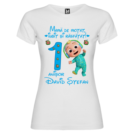 Set de 5 tricouri personalizate pentru nasi, parinti si copil Cocomelon [4]