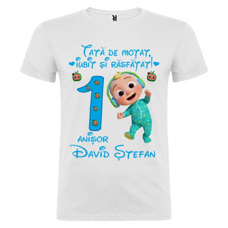 Set de 5 tricouri personalizate pentru nasi, parinti si copil Cocomelon [5]