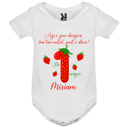 Set de 5 tricouri personalizate pentru nasi, parinti si copil Capsunica [2]