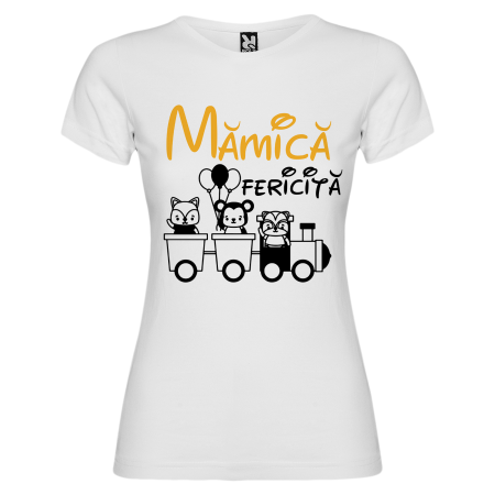 Set de 5 tricouri personalizate pentru nasi, parinti si copil Trenulet [4]