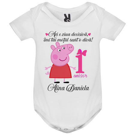 Set de 5 tricouri personalizate pentru nasi, parinti si copil cu Peppa Pig [2]