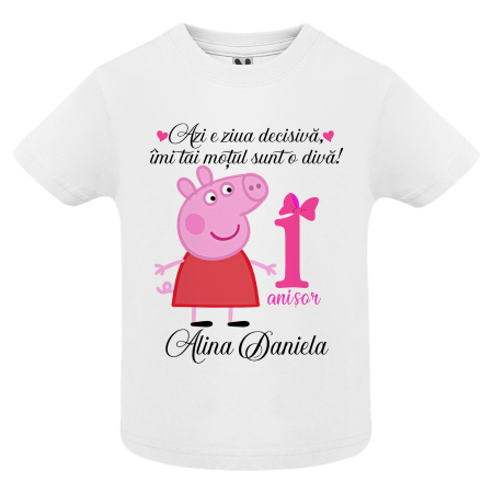 Set de 5 tricouri personalizate pentru nasi, parinti si copil cu Peppa Pig [3]